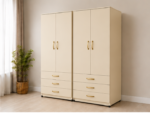 Smart Storage 4 Door Wardrobe with 6 Drawers - Deluxe 4 Door Wardrobe with Bottom Drawers - Image 2