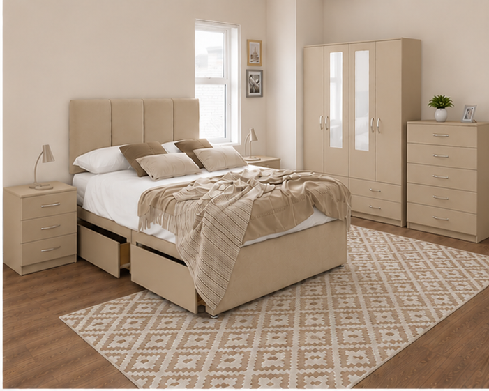 beige_bedroom_picture_2 Dream Bedroom Furniture Set - Modern Living Bedroom Set - Image 1