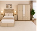 Luxury Bedroom Suite with Bed, Wardrobe, Drawer Chest & Bedside Tables - Image 5