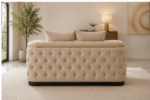 Chesterfield 2 Seater Sofa - Beige Chesterfield Corner Sofa - Image 4