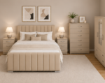 Complete Bedroom Furniture Package - Stylish Panel Bed Room Set - Image 3