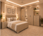 Complete Bedroom Set with 5 Door Wardrobe & Chest of Drawers And Sidetables