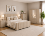 Complete Bedroom Furniture Package - Stylish Panel Bed Room Set