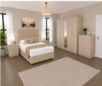 Complete Master Bedroom Set with Bed and Storage Furniture - Image 5