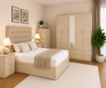 Luxury Bedroom Suite with Bed, Wardrobe, Drawer Chest & Bedside Tables - Image 4