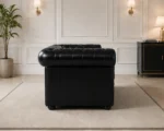 Premium Faux Leather Chesterfield 2-Seater Sofa - Royal Chesterfield 2-Seater Sofa - Image 3
