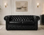 Premium Faux Leather Chesterfield 2-Seater Sofa - Royal Chesterfield 2-Seater Sofa
