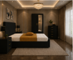 Designer Bedroom Set with Wardrobe & Chest of Drawers - Image 4