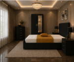 Designer Bedroom Set with Wardrobe & Chest of Drawers - Image 2
