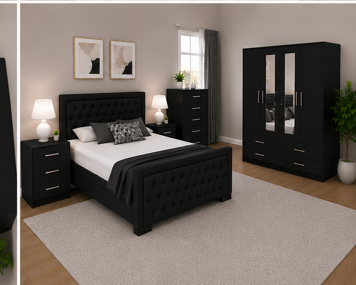 Hilton Master Collection Premium Quality Furniture - Modern Royal Suite Sophisticated Bedroom Style