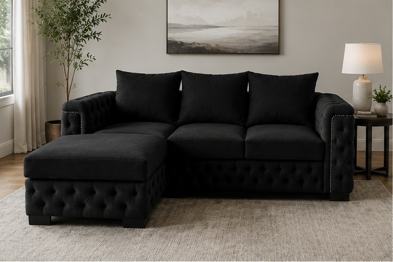 black_sofa_1 Noir Haven Chaise Lounge - Eclipse Luxe Sectional Sofa - Image 1