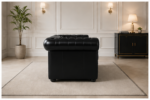 Chesterfield 2-Seater Sofa with Black colors sofa - Grand Comfort Chesterfield Sofa - Image 4