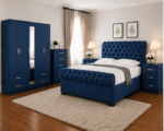 Stylish 5 Door Wardrobe - Bed & Bedroom Furniture Set - Image 5