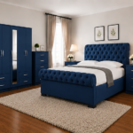 Stylish 5 Door Wardrobe - Bed & Bedroom Furniture Set