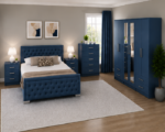 Hilton Bedroom Set with 6 door wardrobe -  Luxury Meets Comfort - Image 3