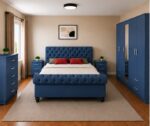 Modern Sleigh Bedroom Collection - Premium Sleigh Bed Furniture Package - Stylish Sleigh Bed & Wardrobe Bundle - Image 4
