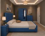 Space Saving Bedroom Set with Wardrobe and Chest of Drawers - Image 2