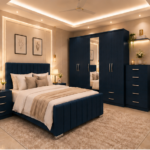 Designer Bedroom Furniture Package With Chest Of Drawer, Side Tables & Bed