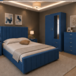Space Saving Bedroom Set with Wardrobe and Chest of Drawers