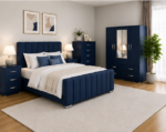 Premium Quality Bedroom Furniture Set - Luxury Panel Bed Bedroom Set