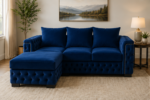 Ocean Luxe Chaise Lounge - Royal Sapphire Sectional Sofa