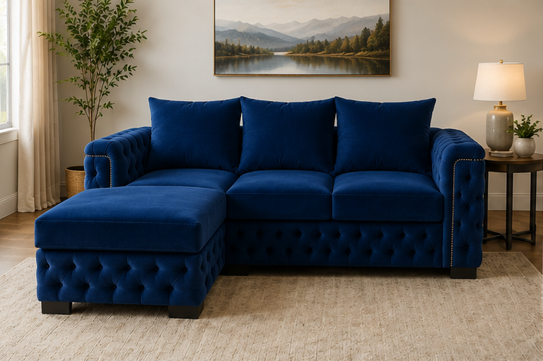blue_sofa_1 Ocean Luxe Chaise Lounge - Royal Sapphire Sectional Sofa - Image 1