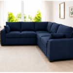 Dylan 5-Seater L-Shaped Corner Sofa – Blue 5-Seater Corner Sofa