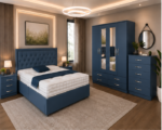 Royal Luxury Bedroom Collection with 4 Door Wardrobe & Chest of Drawers - Image 5