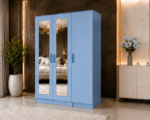 Luxury Three Door Wardrobe with Two Full Mirrors - Image 3