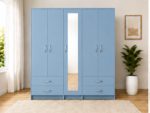 5 Door Wardrobe with Full Mirror & 4 Drawers - Luxury 5 Door Wardrobe - Image 2
