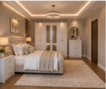 Luxury 6 Door Wardrobe Bedroom Furniture Set with Chest of Drawers & Bedside Tables - Image 2
