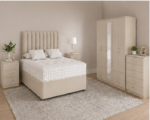 Modern Complete Bedroom Furniture Set – Bed, Wardrobe, Chest & Side tables - Image 5
