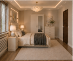 Modern Tufted Bedroom Furniture Set –  2 Door Wardrobe & Chest of Drawers, Side Tables - Image 3