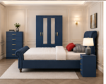 Full Bedroom Furniture Set with Spacious Storage Options - Image 2