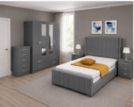 Elegant Living Grey Bedroom Set - Complete Furniture Set for Comfort - Image 2