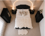 Modern Double Bedroom Furniture Set – Double Bed, 2 Door Mirror Wardrobe with 2 Drawers, 5 Drawer Chest & Bedside Tables - Image 4