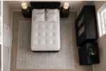 Premium Double Bed Room Package with 3 Door Mirrored Wardrobe and Storage Chest - Image 4