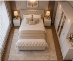 Luxury 6 Door Wardrobe Bedroom Furniture Set with Chest of Drawers & Bedside Tables - Image 3