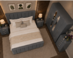 Premium Luxury Bedroom Set with 6 Door Wardrobe - Image 2