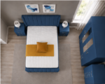 Home Bedroom Collection - Wardrobe with Mirror & Storage Space, Chest and Bed Side Tables - Image 3