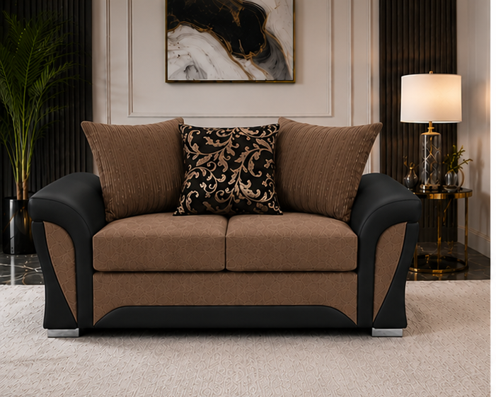 brown_1 Shannon 2 Seater Couch - Shannon Lounge 2 Seater Sofa - Image 1