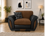 Shannon One Seater Brown Sofa - Stylish Shannon Living Room Chair