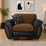 Shannon One Seater Brown Sofa - Stylish Shannon Living Room Chair