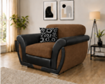 Shannon One Seater Brown Sofa - Stylish Shannon Living Room Chair - Image 3