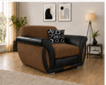 Shannon One Seater Brown Sofa - Stylish Shannon Living Room Chair - Image 2