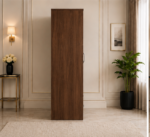 Premium 2 Door Wardrobe with Hanging Rail with walnut colors wardrobe - Stylish Two Door Storage Wardrobe - Image 4