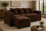 Premium Chesterfield 4-Seater Sofa - Chesterfield L-Shape Sofa - Image 2