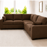 Brown Colour Premium 5-Seater Corner Sofa