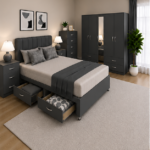 Coordinated Bedroom Interior Package with Full Storage Setup - Image 2