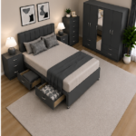 Coordinated Bedroom Interior Package with Full Storage Setup - Image 4